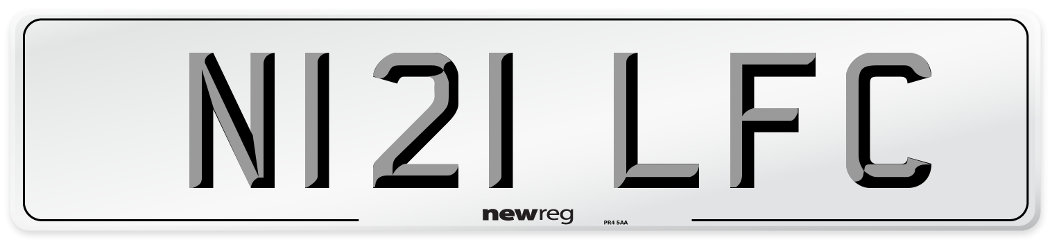 N121 LFC Number Plate from New Reg